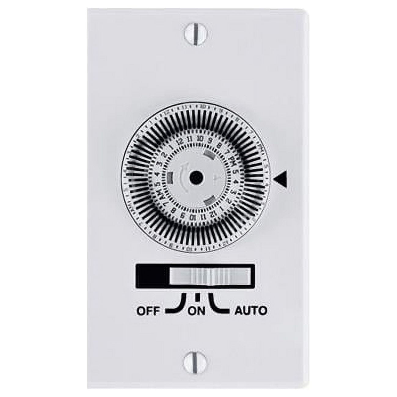 120V Indoor 24 Hour Mechanical Timer, White