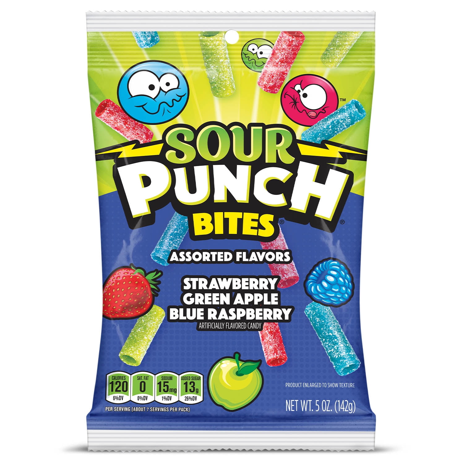 Picture of Sour Punch 9015319 5 oz Bites Assorted Candy - Case of 12