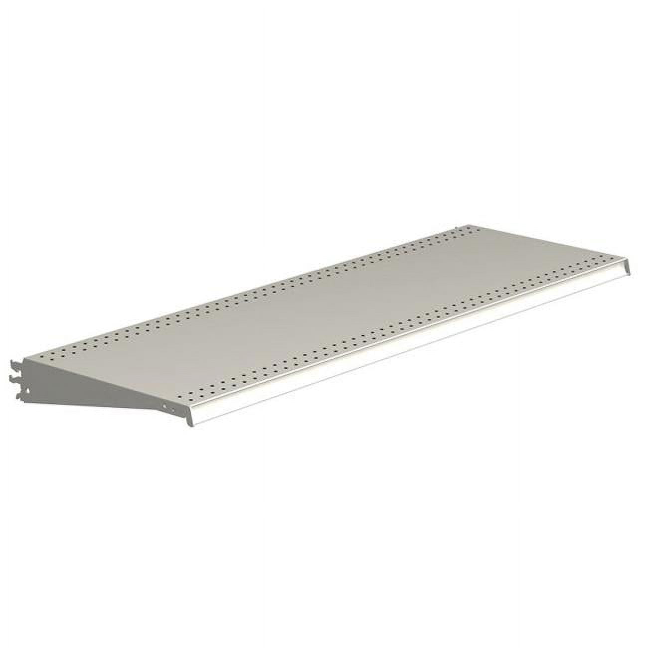 1 x 48 x 16 in. Powder Coated Cool White DL Style Shelf