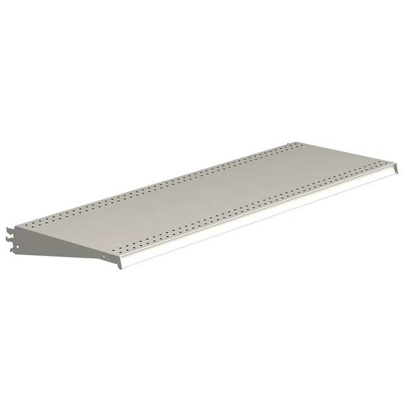 Powder Coated Cool White DL Style Shelf - 1in. x 48in. x 19in.