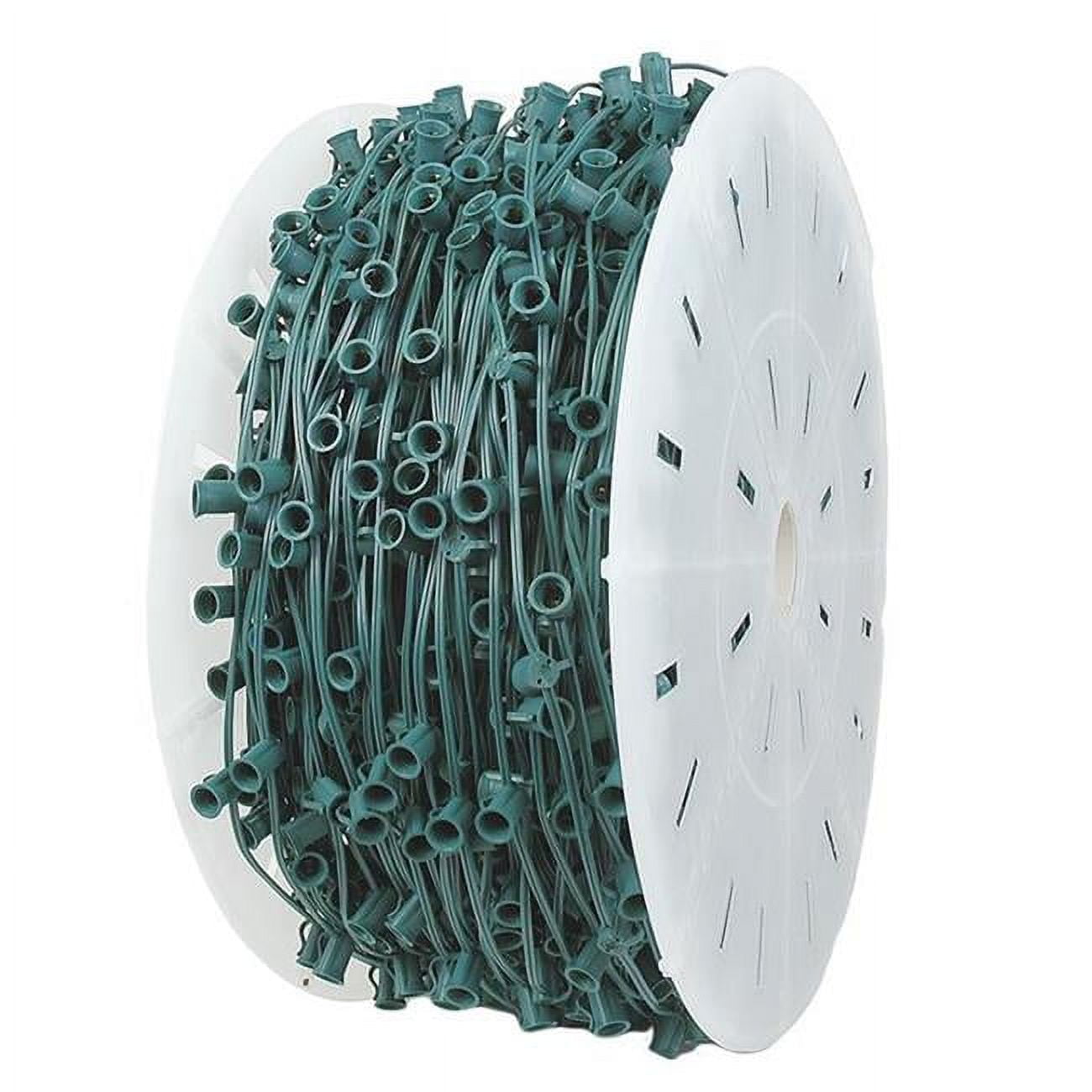 LED C7 String Socket Light Cord on Reel 1000 ft.