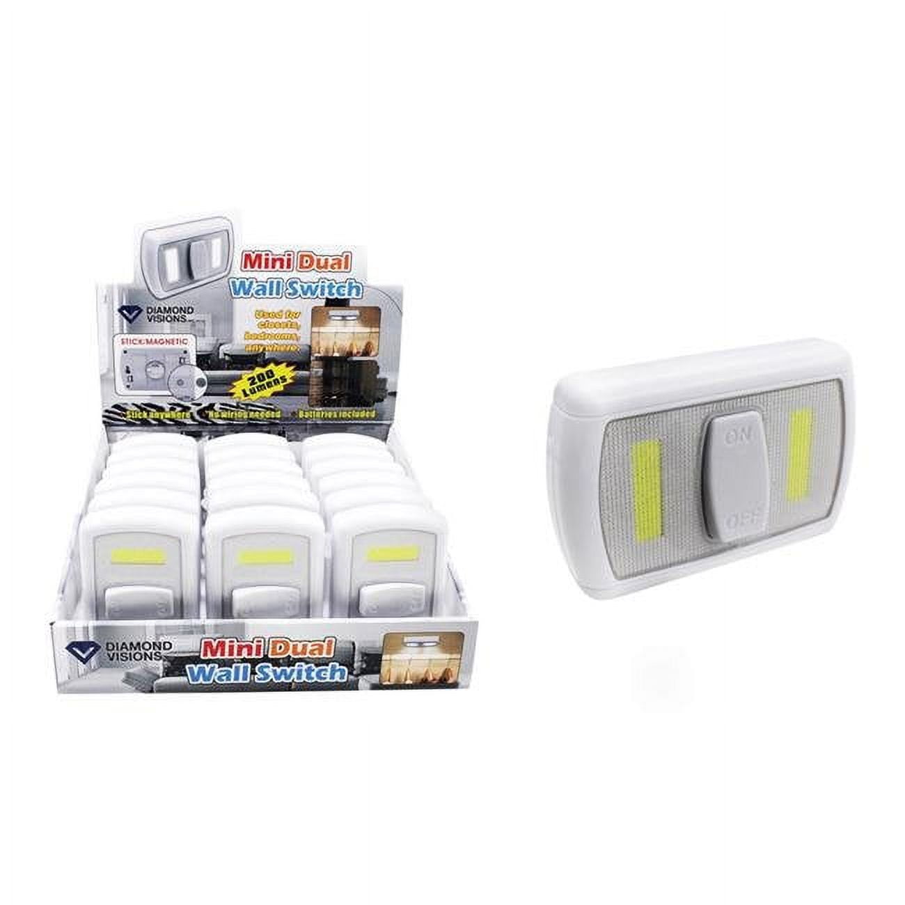 Picture of Diamond Visions 9017039 Manual Battery Powered Mini COB LED Night Light with Switch - Case of 18