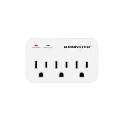 3001113 Just Power it Up 1200J 3 Outlets Wall Tap Design Surge Protector, White