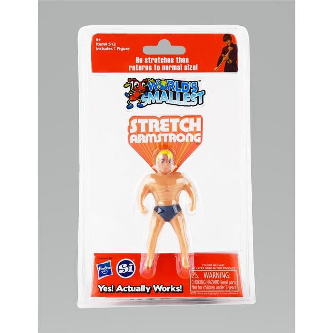 9033550 Worlds Smallest Stretch Armstrong Rubber, Multi Color -  Super Impulse