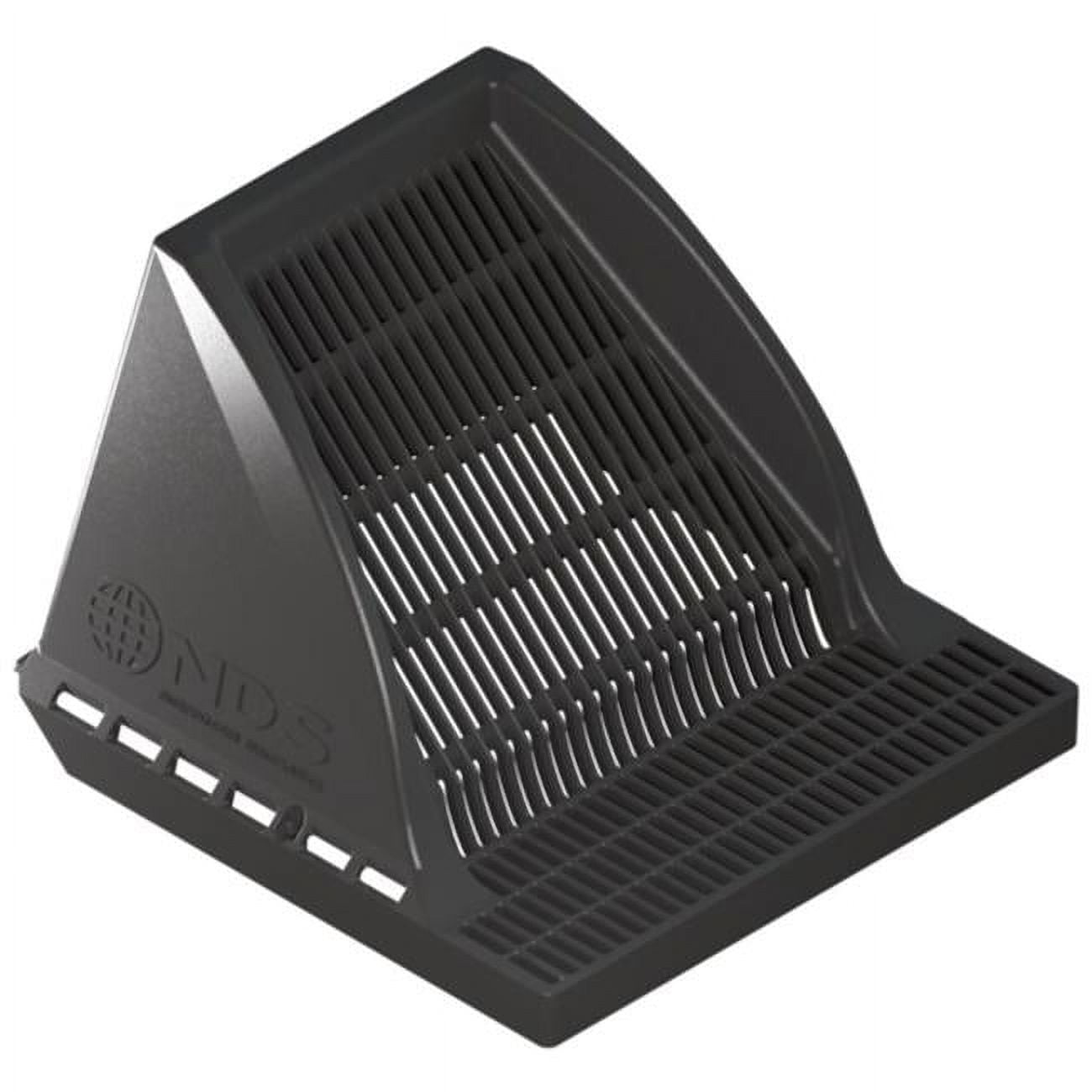 Picture of NDS 4000855 12 in. Downspout Defender Black Polyethylene Square Drain Grate - Pack of 4