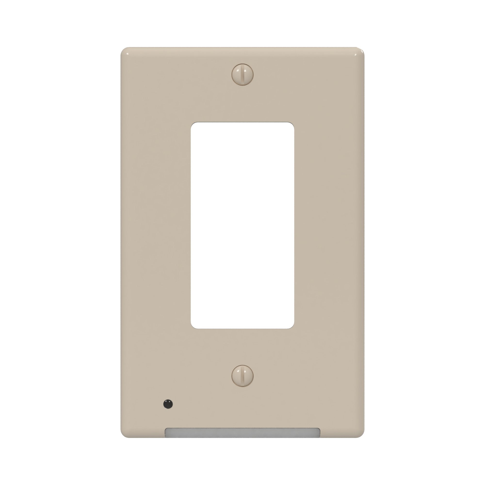 LumiCover Almond 1-Gang Plastic Rocker Nightlight Wall Plate