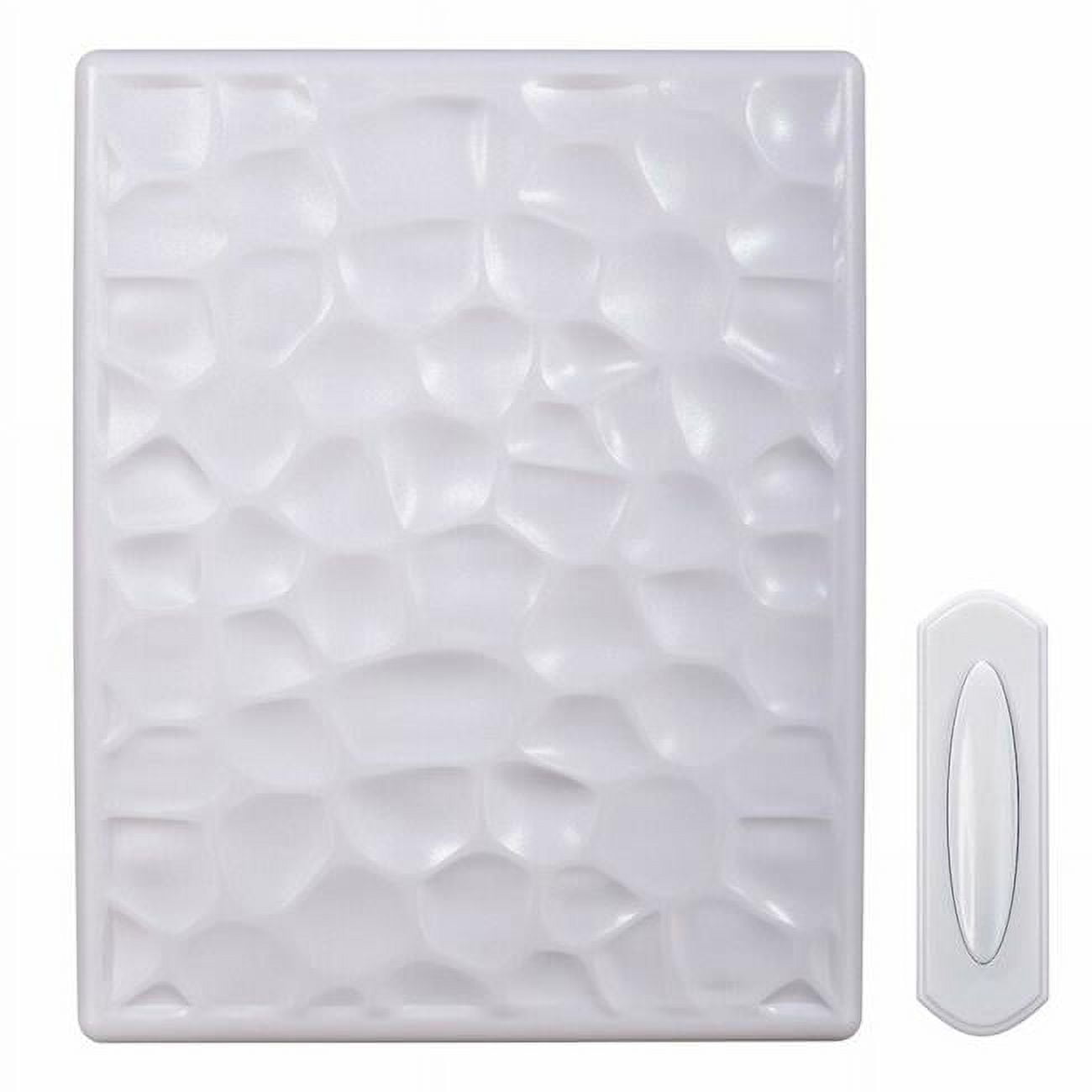 3002189 Hammered Plastic Wireless Door Chime Kit, White -  Heath Zenith