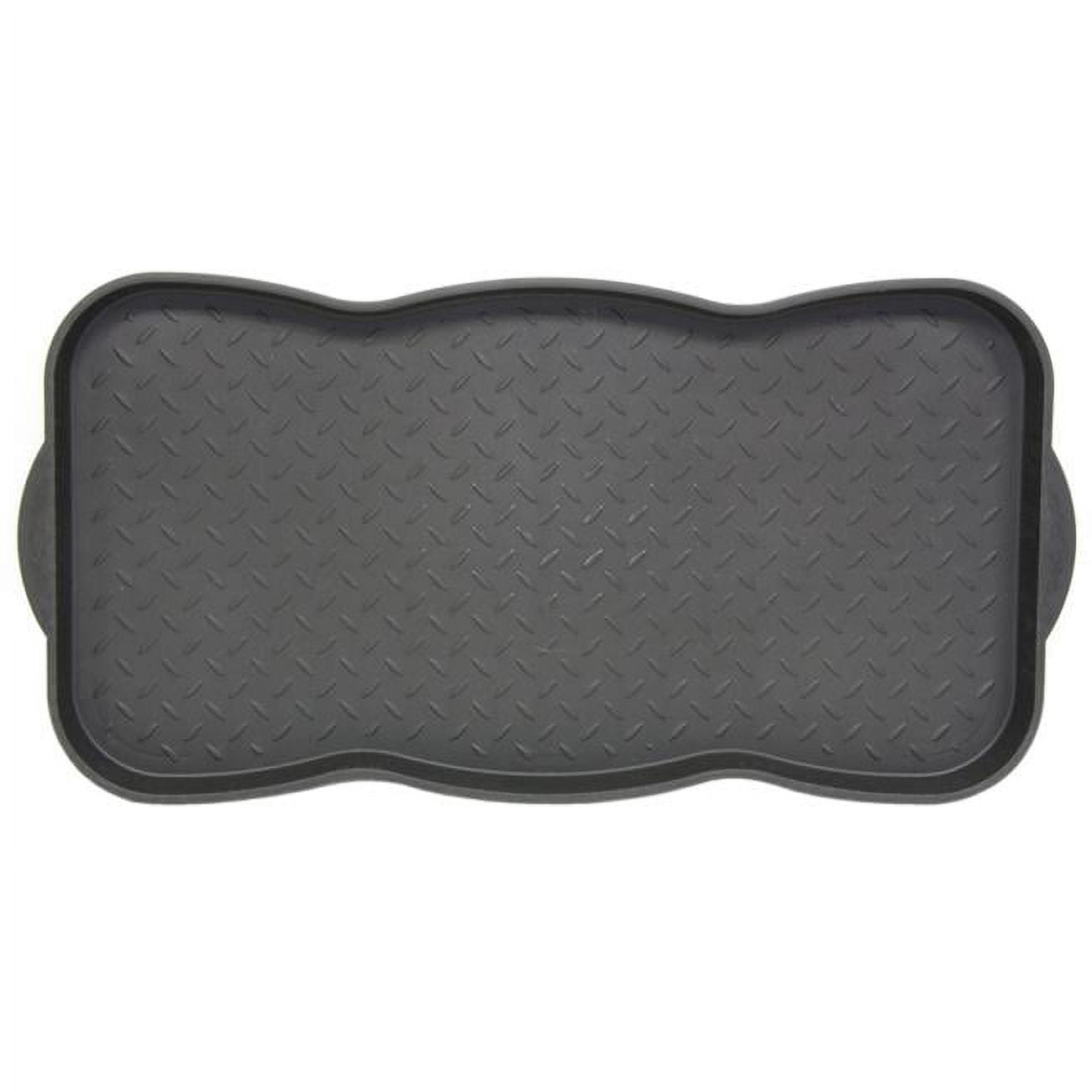 30 in. x 15 Tred Black Plastic Nonslip Boot Tray