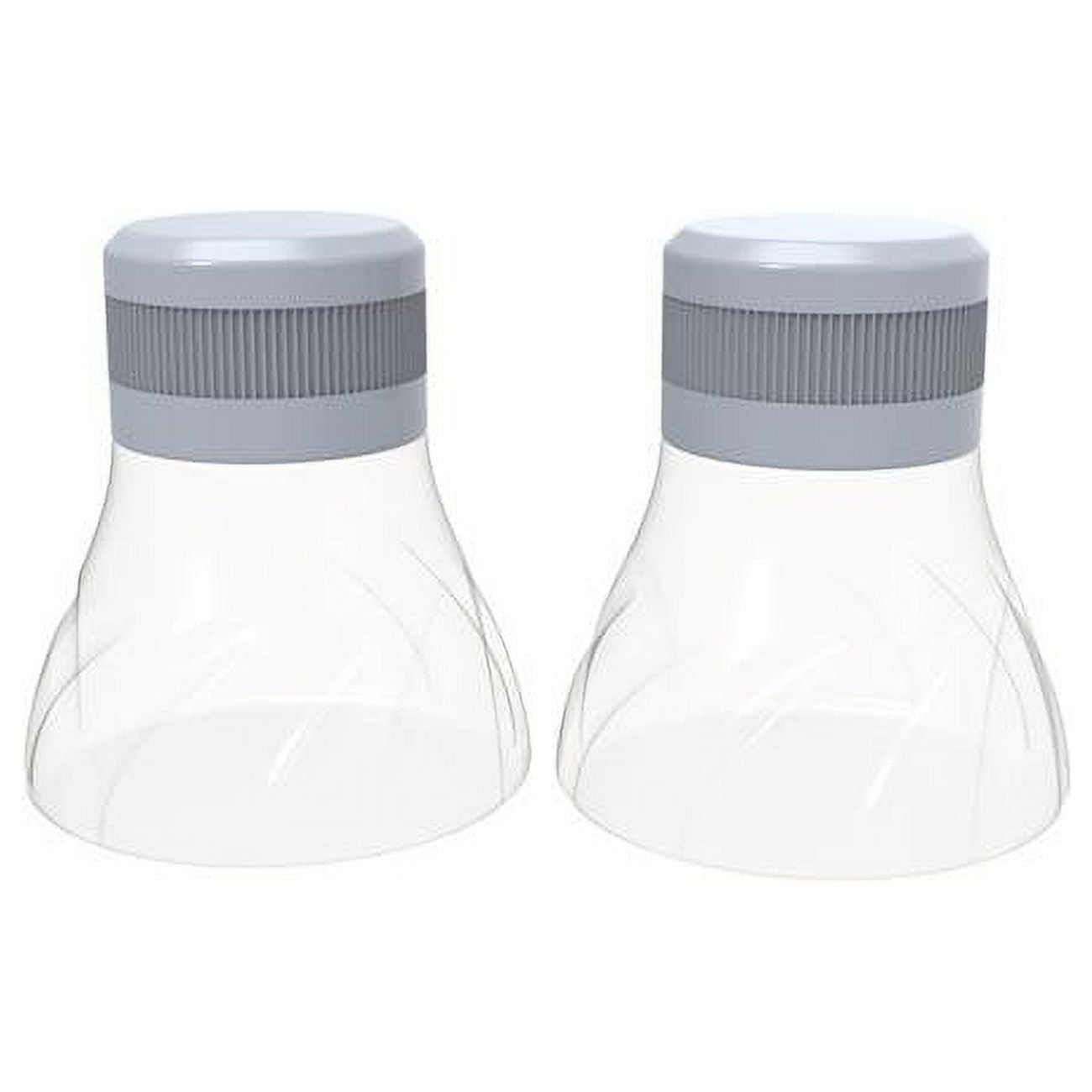 Picture of Core Home 6012611 Clear & Gray Silicone & Polypropylene Condiment Container