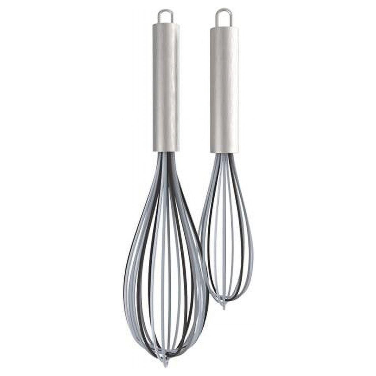 Picture of Core Home 6012600 Gray Silicone & Stainless Steel Whisk Set