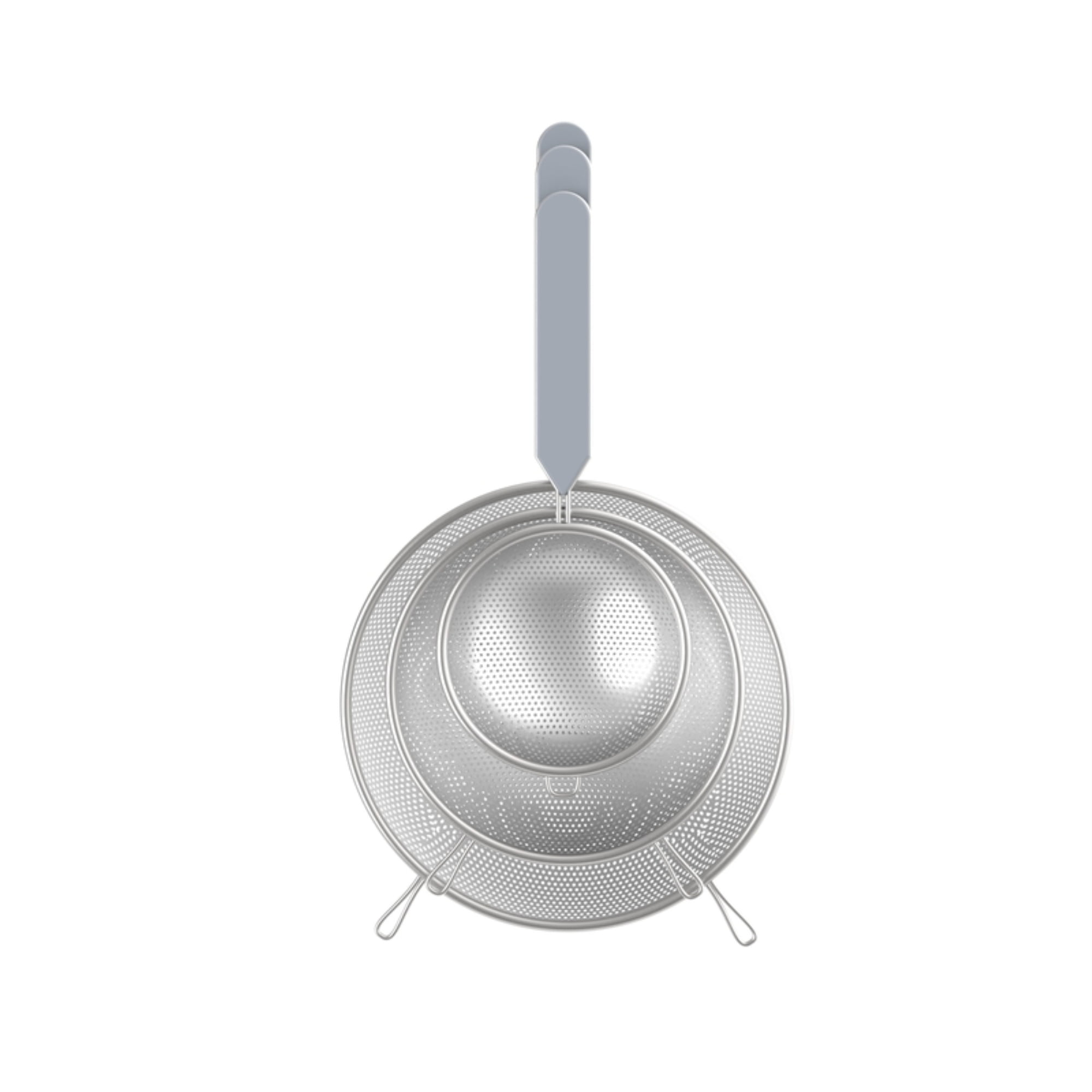 Picture of Core Kitchen 6012634 Gray ABS & Stainless Steel Strainer