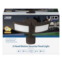 Picture of Feit Electric 3002318 Motion-Sensing Hardwired LED Bronze Security Floodlight