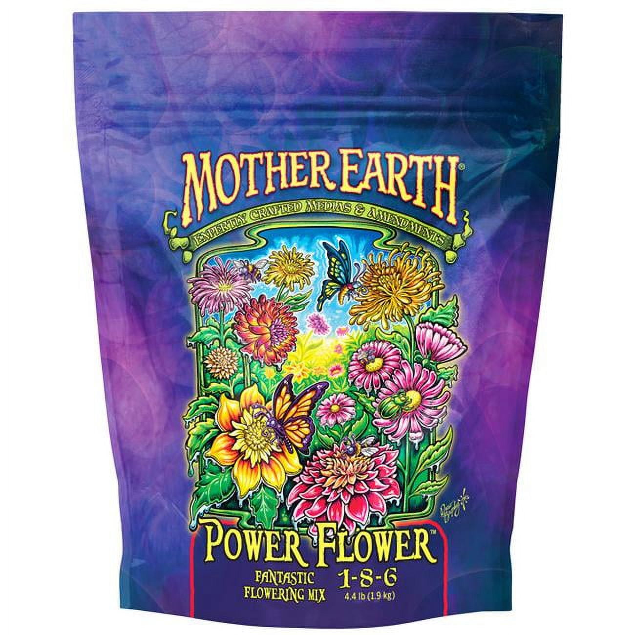 Picture of Mother Earth 7004439 4.4 lbs Power Flower Fantastic Flowering Mix 1-8-6 Hydroponic Plant Supplement