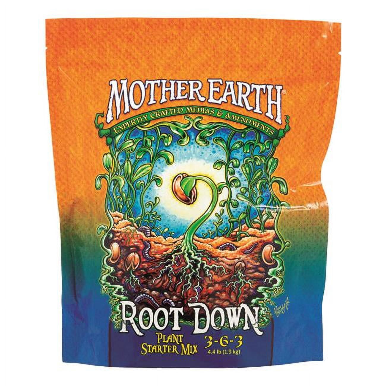 Picture of Mother Earth 7004429 4.4 lbs Root Down Plant Starter Mix 3-6-3 Hydroponic Plant Supplement