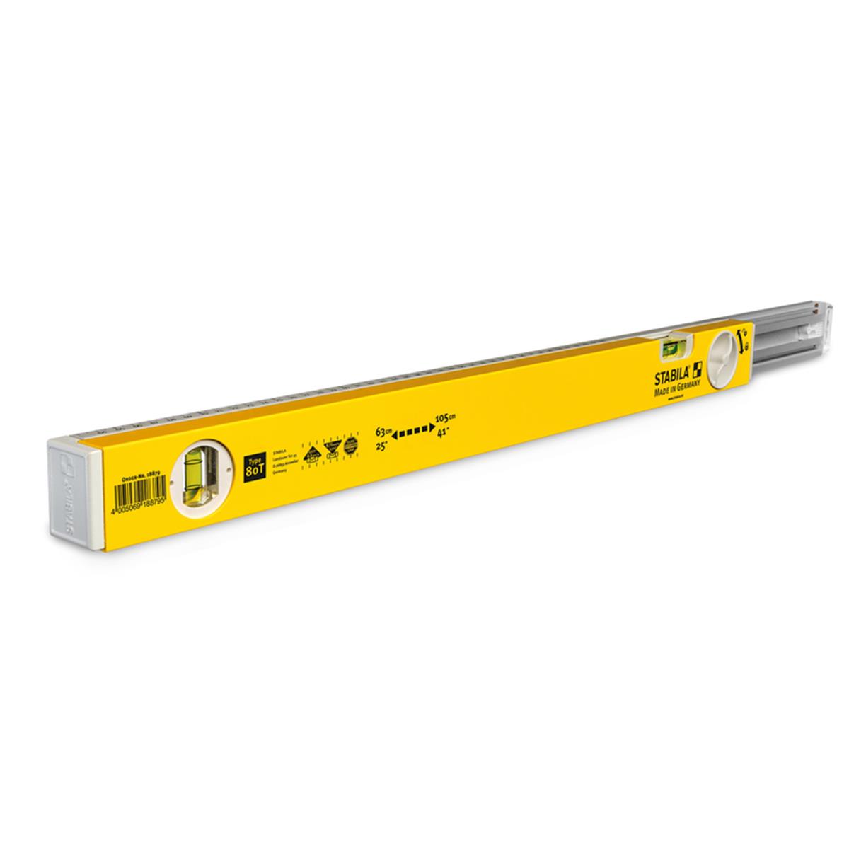 41 in. Aluminum Type 80 T Extendable Level 2 vial