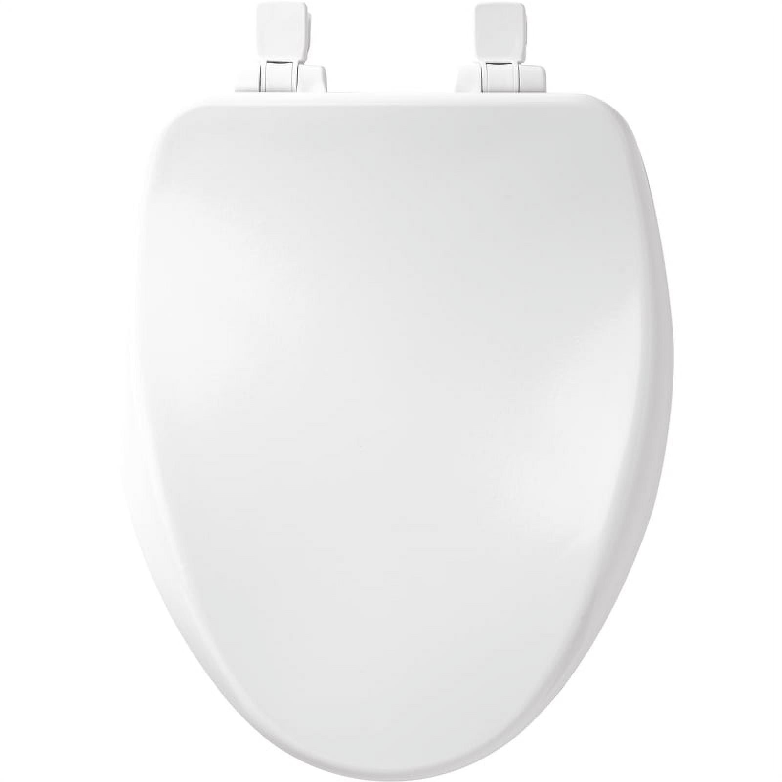 Picture of Mayfair 4001078 Slow Close Elongated White Enameled Wood Toilet Seat