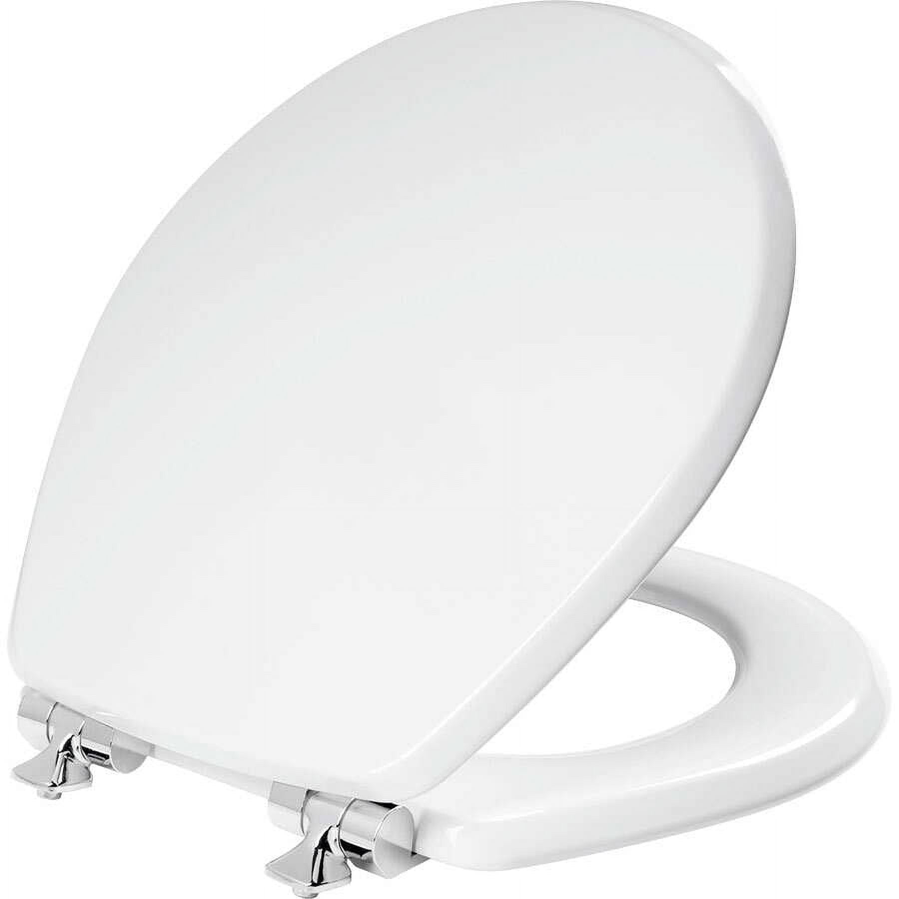 Picture of Mayfair 4000990 Slow Close Round White Molded Wood Toilet Seat