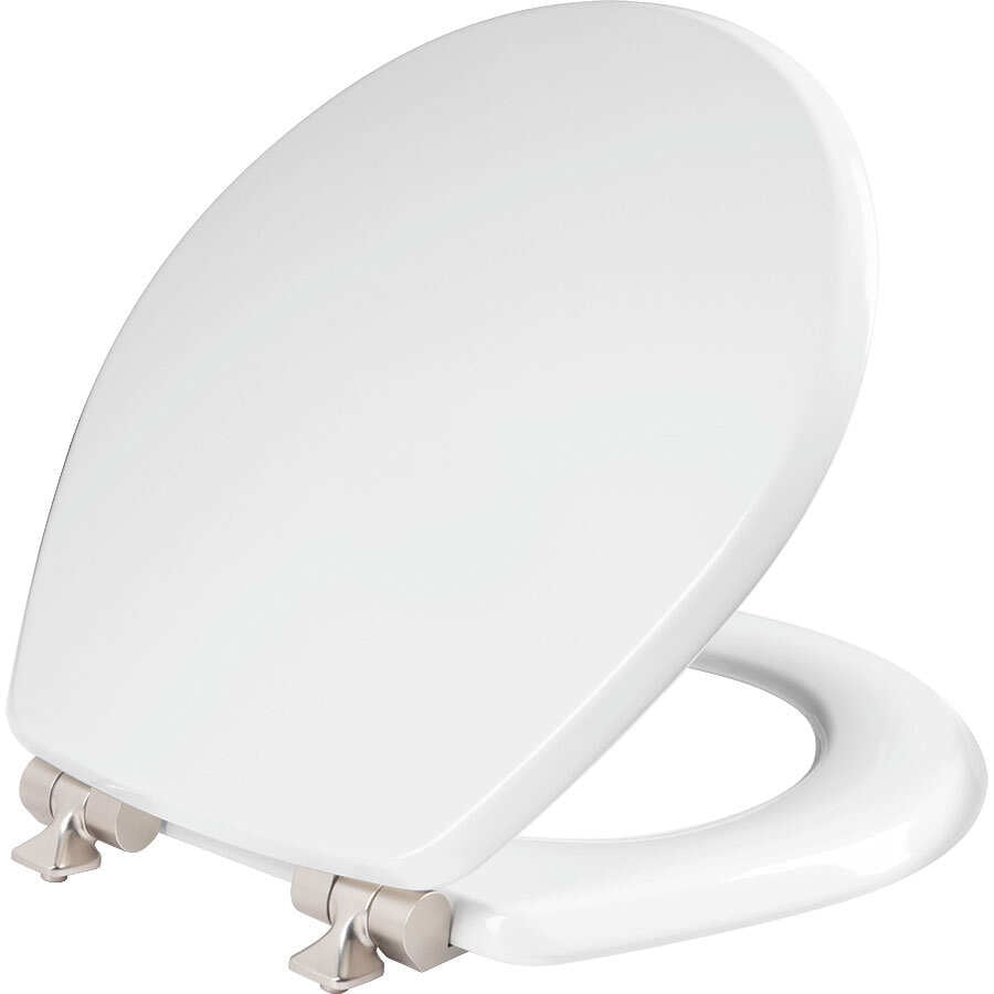 Picture of Mayfair 4000995 Slow Close Round White Molded Wood Toilet Seat