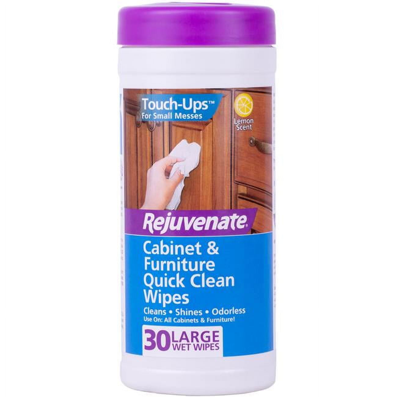 Picture of Rejuvenate 1006309 8 x 7 in. Plant-Based Pulp Floor & Furniture Cleaning Wipes - Pack of 30