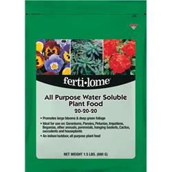 1.5 lbs All Purpose Water Soluble 20-20-20 Plant Food