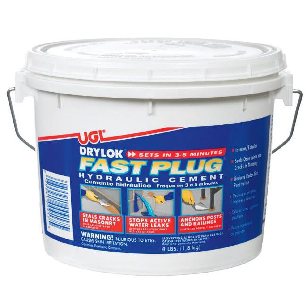 Picture of Drylok 10999 4 lbs Fast Plug Hydraulic & Anchoring Cement - Pack of 4