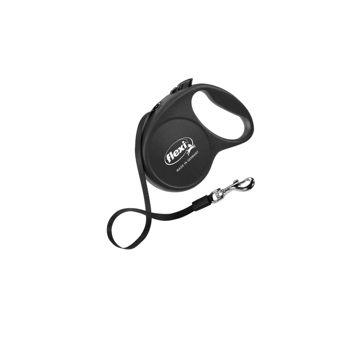 Picture of Flexi 8033770 Black Retractable Nylon Dog Leash Large