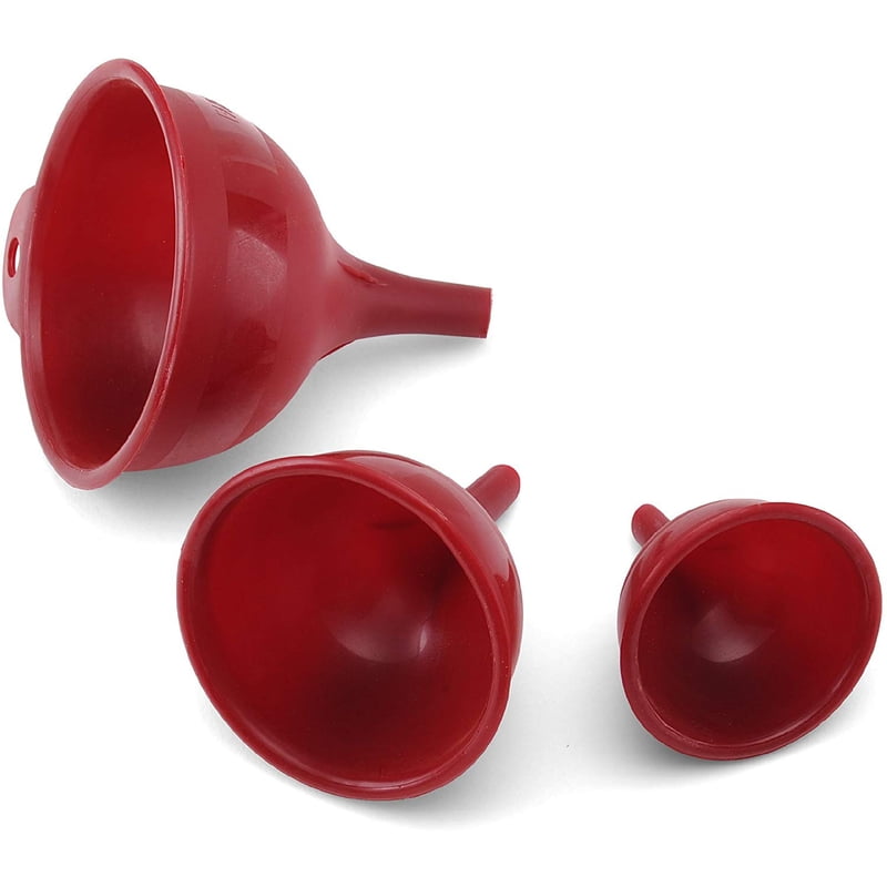 Picture of Farberware 6009329 Red Plastic Funnel Set