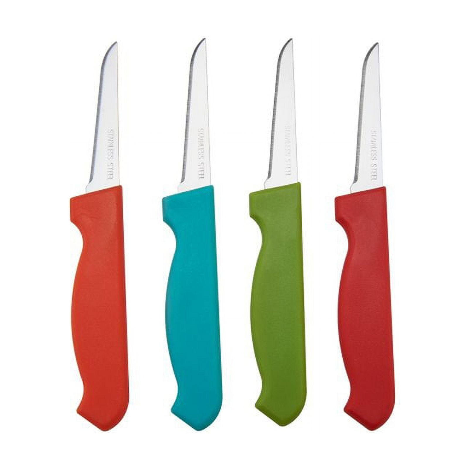 Picture of Farberware 6009323 3 in. Plastic & Stainless Steel Paring Knife Set - 4 Piece