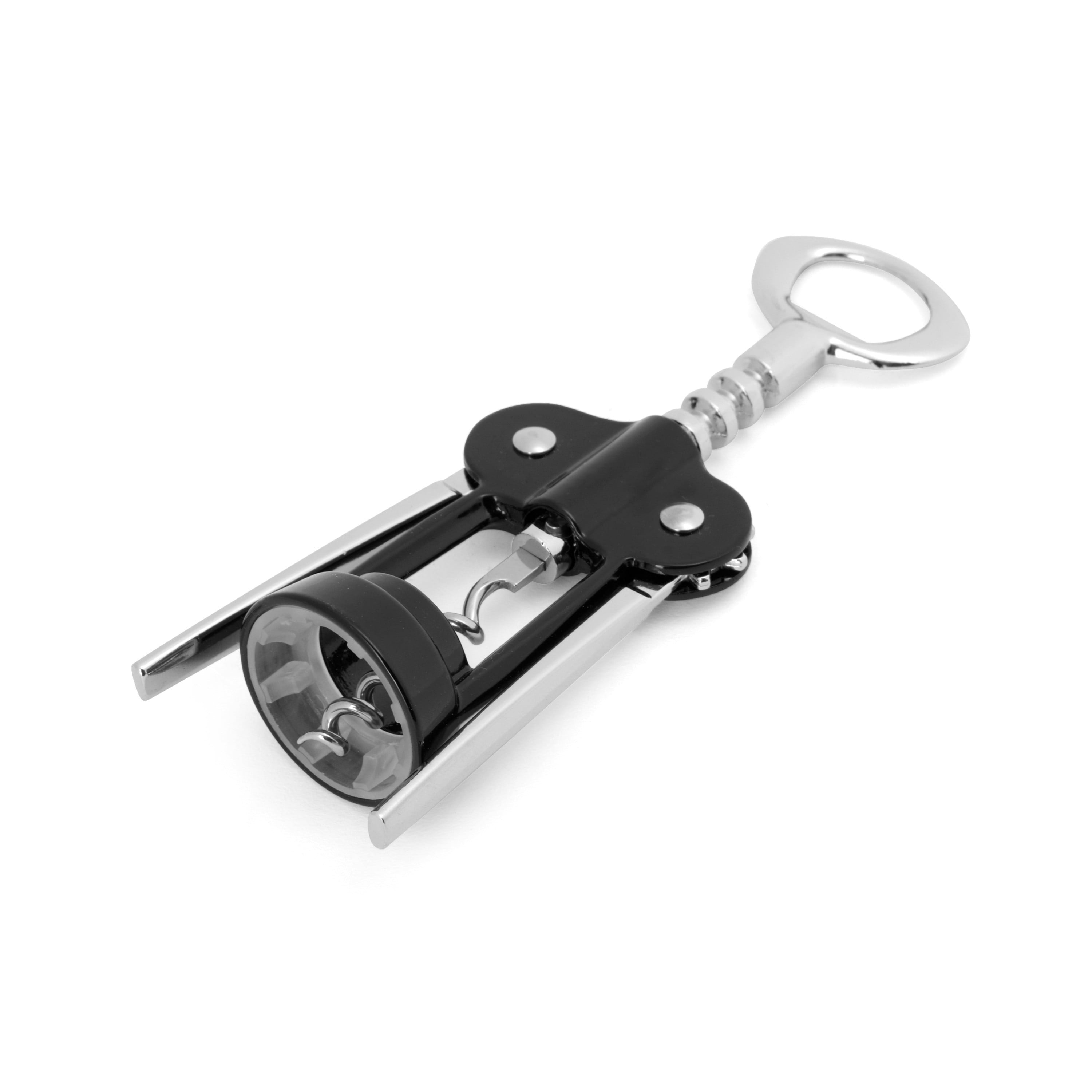 Wing Corkscrew Black/Silver Plastic/Stainless Steel Black/Silver