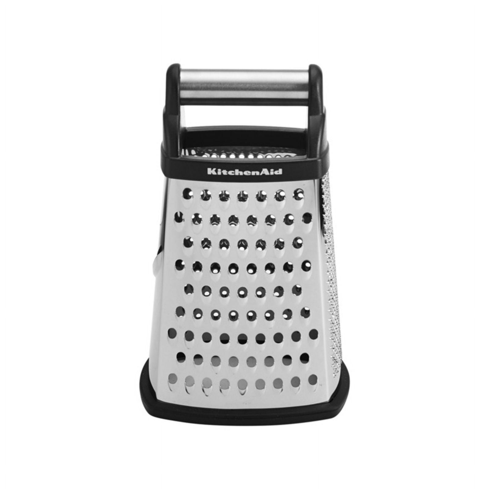 6009285 6.25 x 5.25 in. Black & Silver Stainless Steel Box Grater -  Kitchenaid