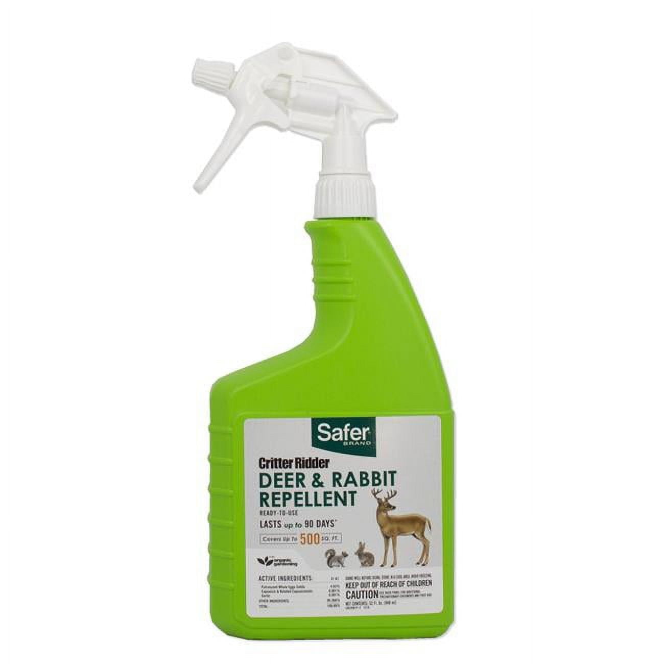 Picture of Safer 7004375 32 oz Critter Ridder Animal Repellent Liquid for Deer&#44; Rabbit & Squirrel - Pack of 6