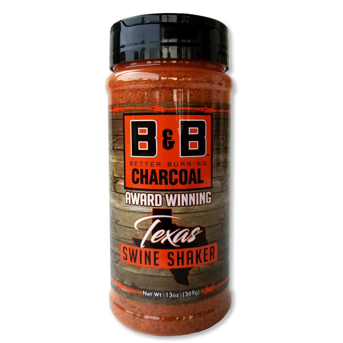 Picture of B&B Charcoal 8038761 13 oz Texas Swine Shaker Seasoning Rub