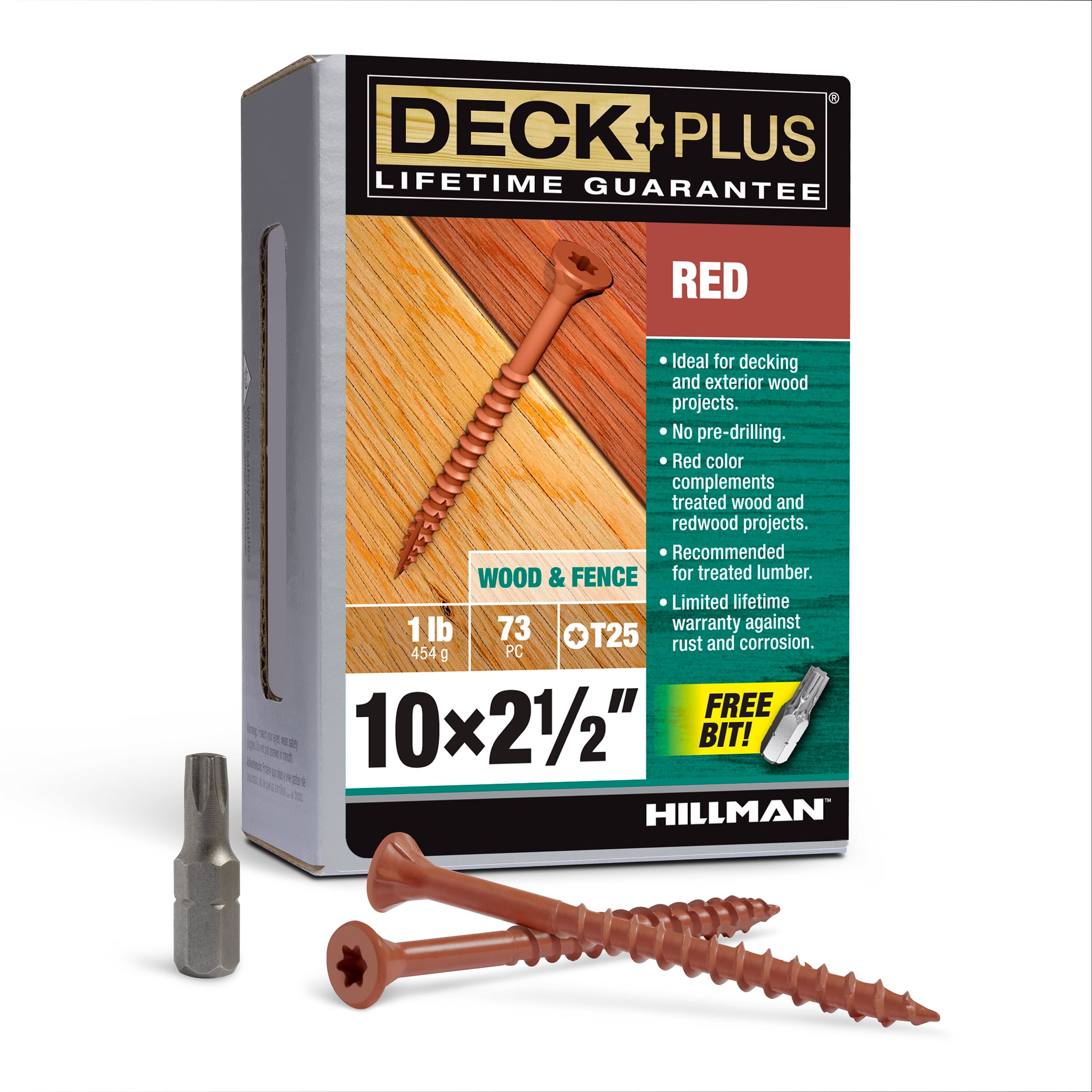 1 lbs No.10 x 2.5 in. Star Flat Head Exterior Deck Screws