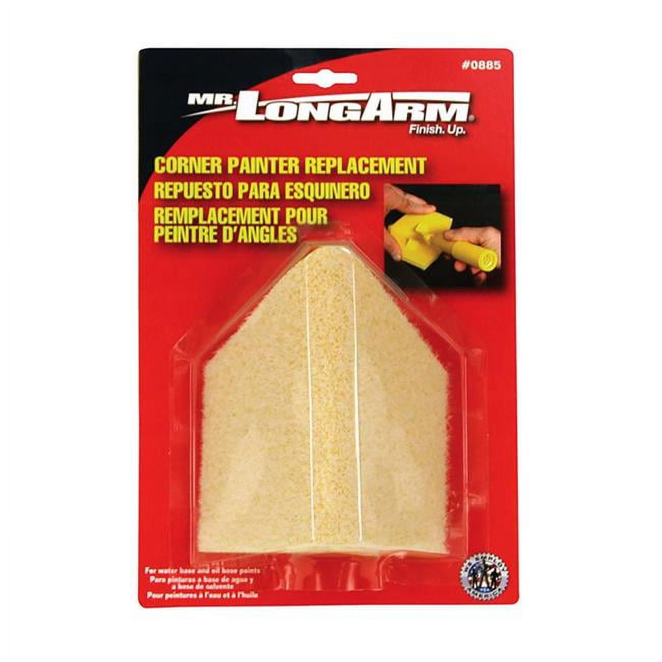 Picture of Mr. Longarm 1001990 5.4 x 8 in. Yellow Nylon Corner Painter Replacement Pad