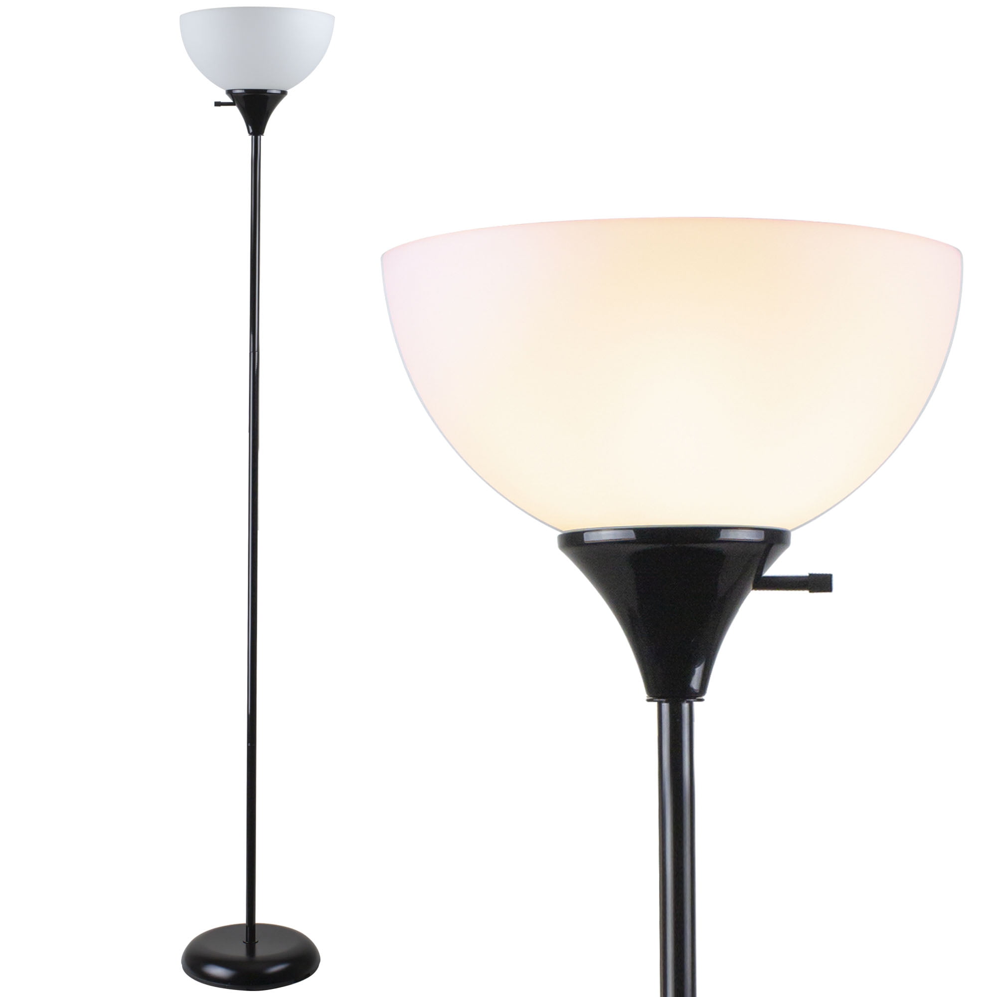 71 in. Black Floor Lamp