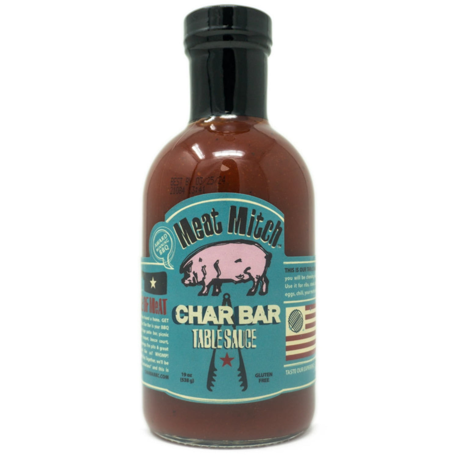 8027007 19 oz Char Bar BBQ Sauce - Pack of 6