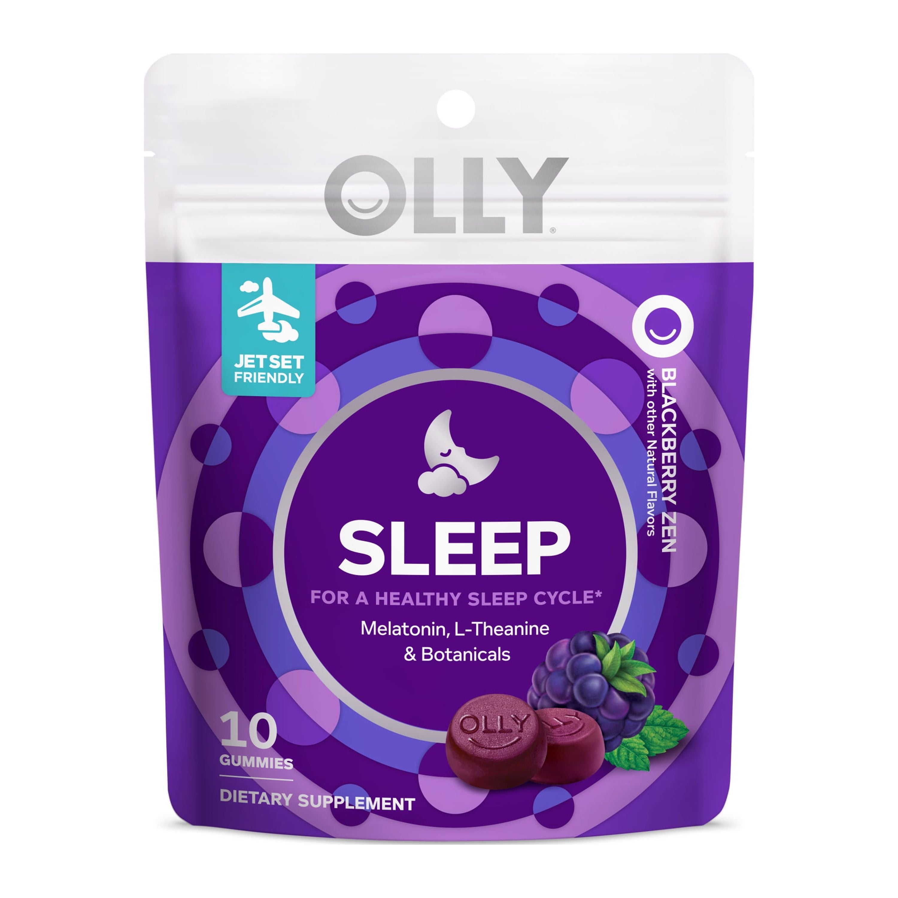Picture of Olly 9040752 Purple Blackberry Zen Sleep Gummie - Pack of 8 - 10 Piece