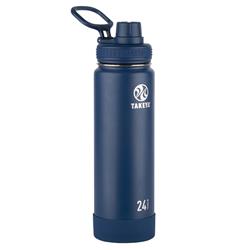 Picture of Takeya 6807093 Actives 24 oz Double Wall Water Bottle Midnight