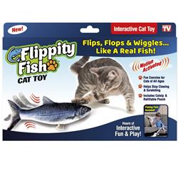 Picture of As Seen on TV 6026198 Flippity Fish Realistic Cat Toy