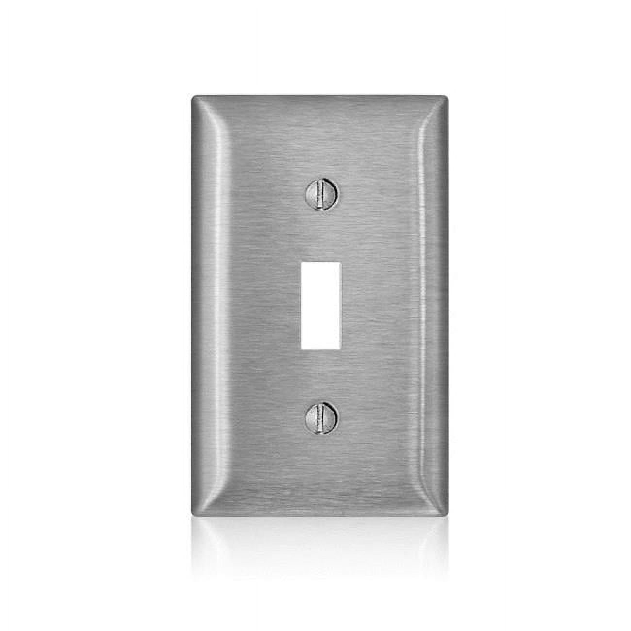 C-Series Stainless Steel 1 Gang Metal Toggle Wall Plate