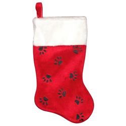 Paw Print Christmas Stocking, Pack of 6