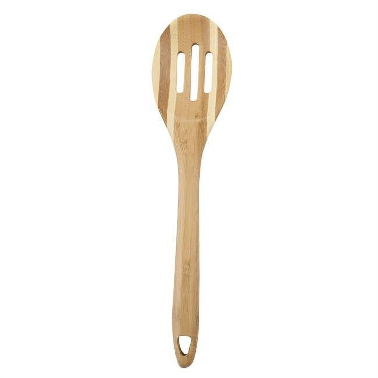 Picture of Core Kitchen 6012626 12 in. Pro Chef Beige Bamboo Slotted Spoon