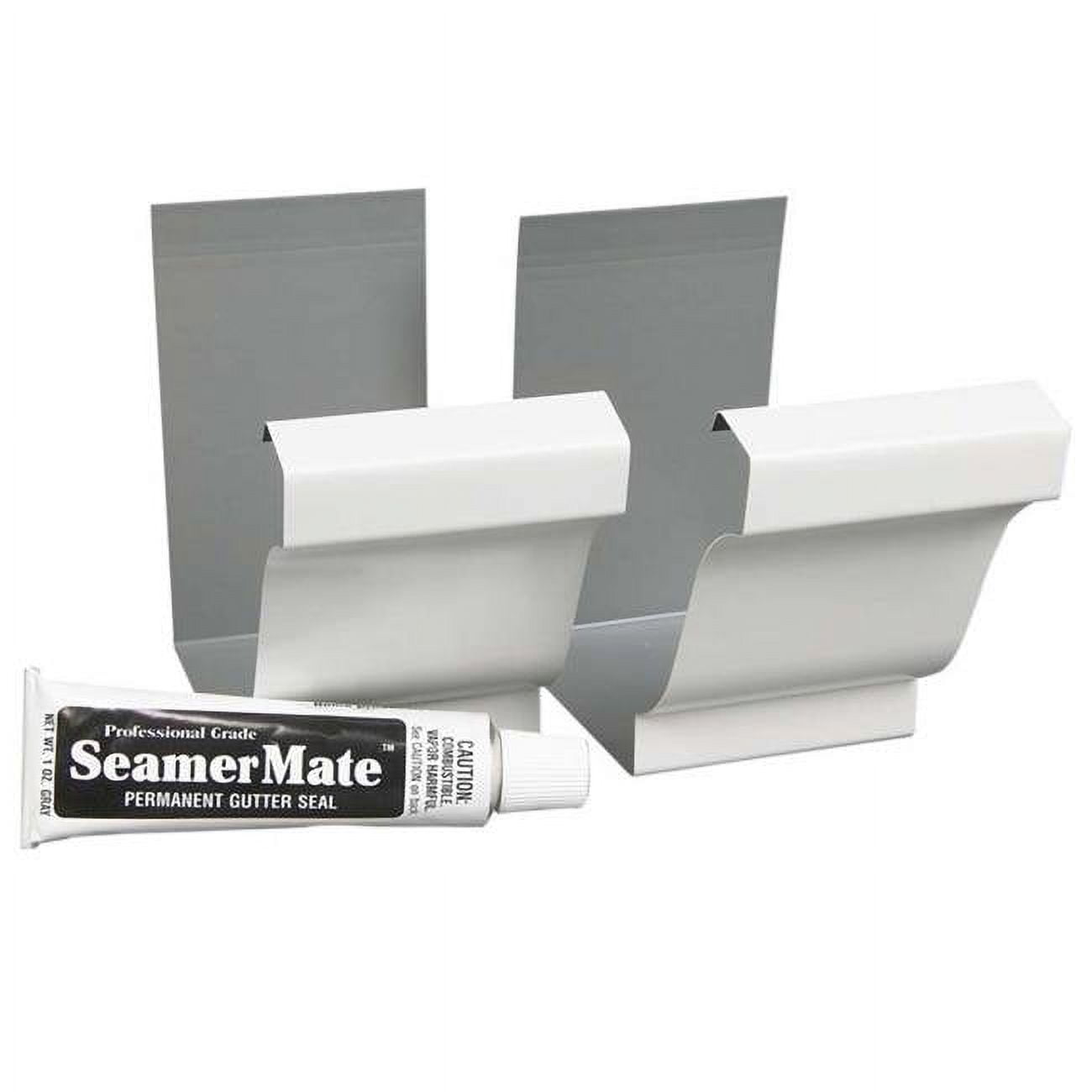 Aluminum K Gutter Seamers  White pack of 18