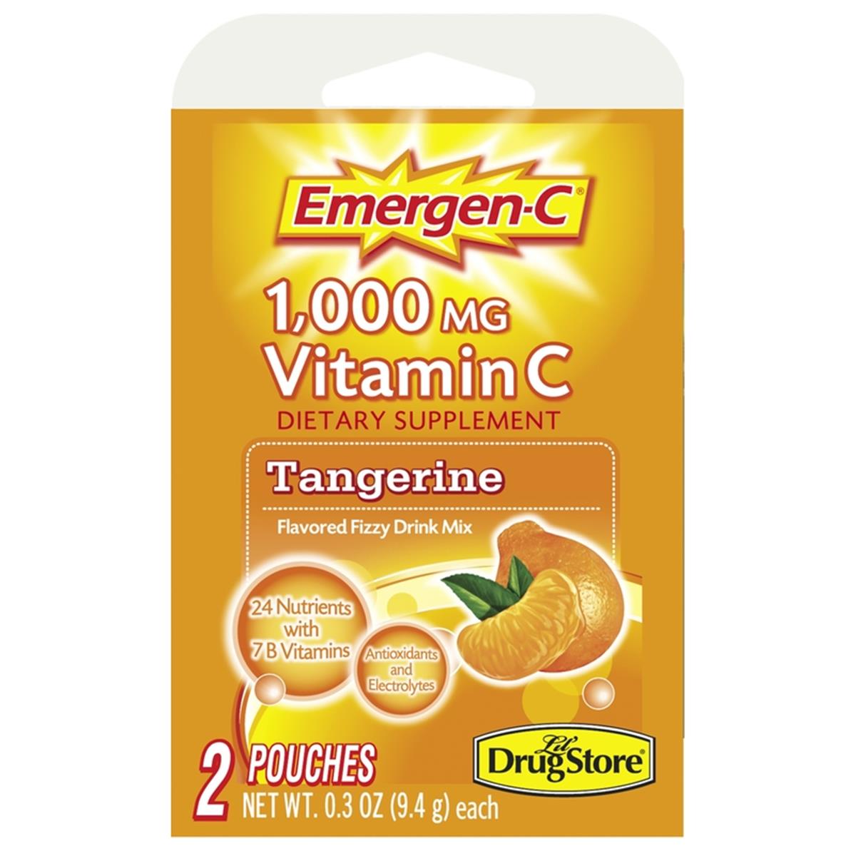 Picture of Emergen-C 9059917 0.3 oz Orange Dietary Supplement, Pack of 6