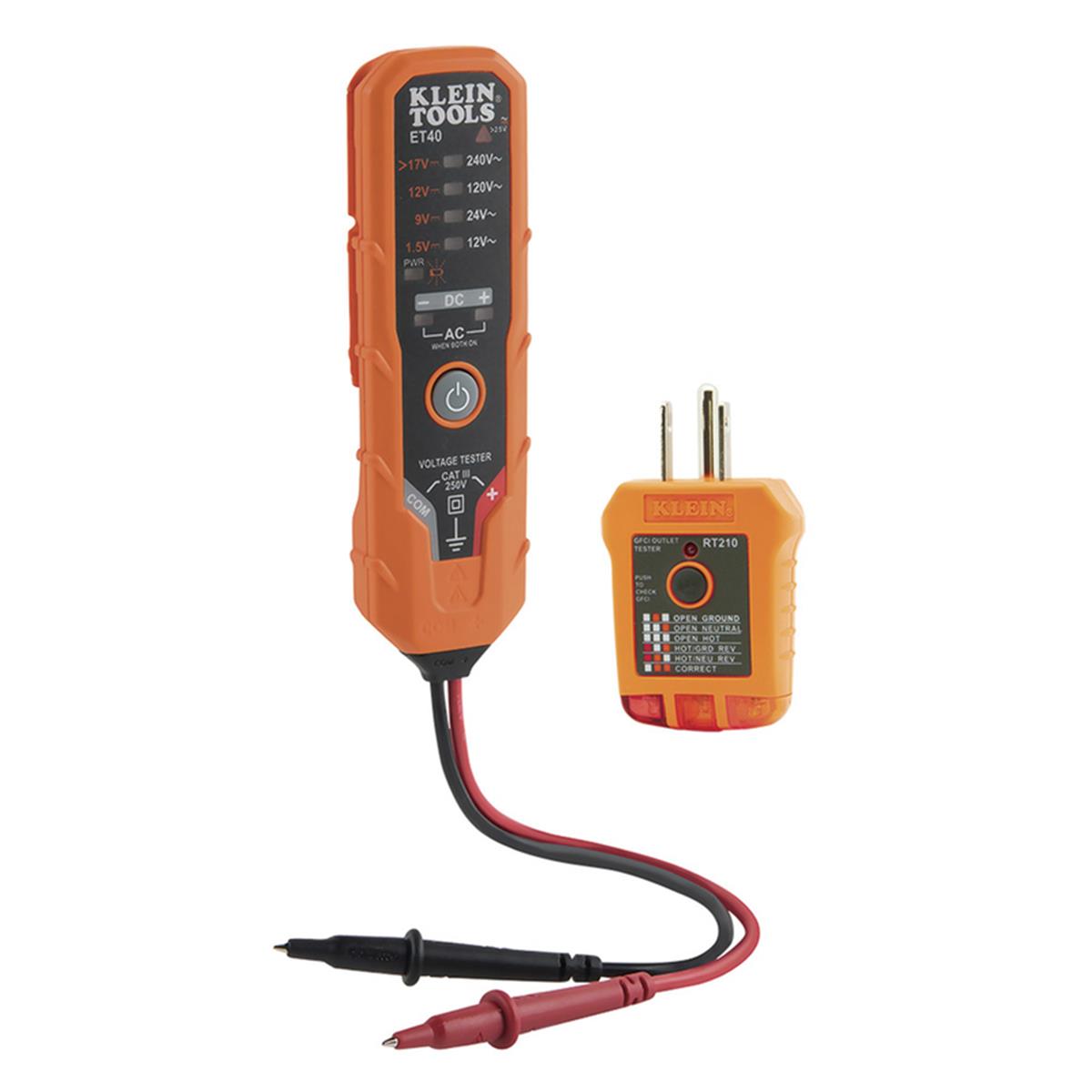 Picture of Klein Tools 3004959 LED AC-DC Voltage & Continuity Tester Kit&#44; 2 Piece