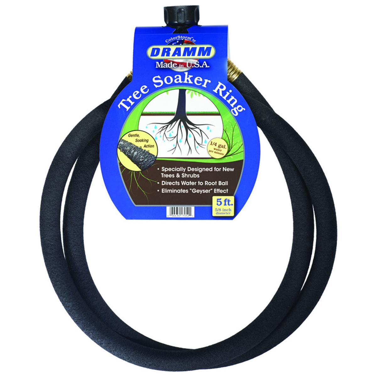 Picture of Dramm 7396070 0.62 in. Dia. x 5 ft. Soaker Black Rubber Tree Soaker Ring