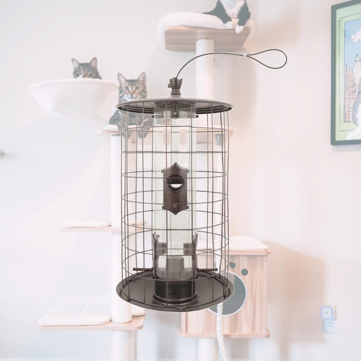 Picture of Perky-Pet 8040454 3 lbs The Preserve Wild Bird & Finch Metal Wire Cage Bird Feeder&#44; 4 Ports