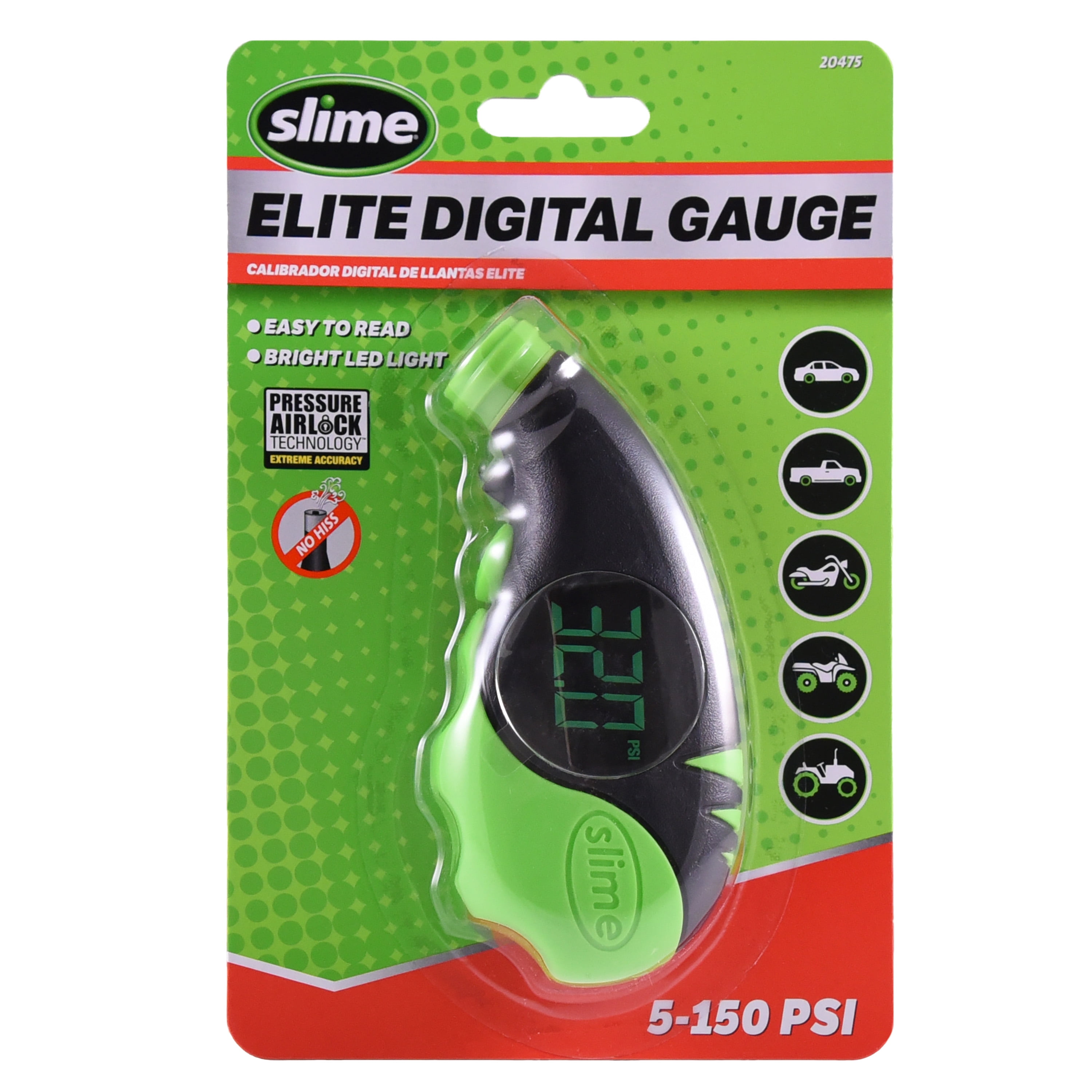 8041062 5 psi 150 psi Elite Digital Tire Pressure Gauge