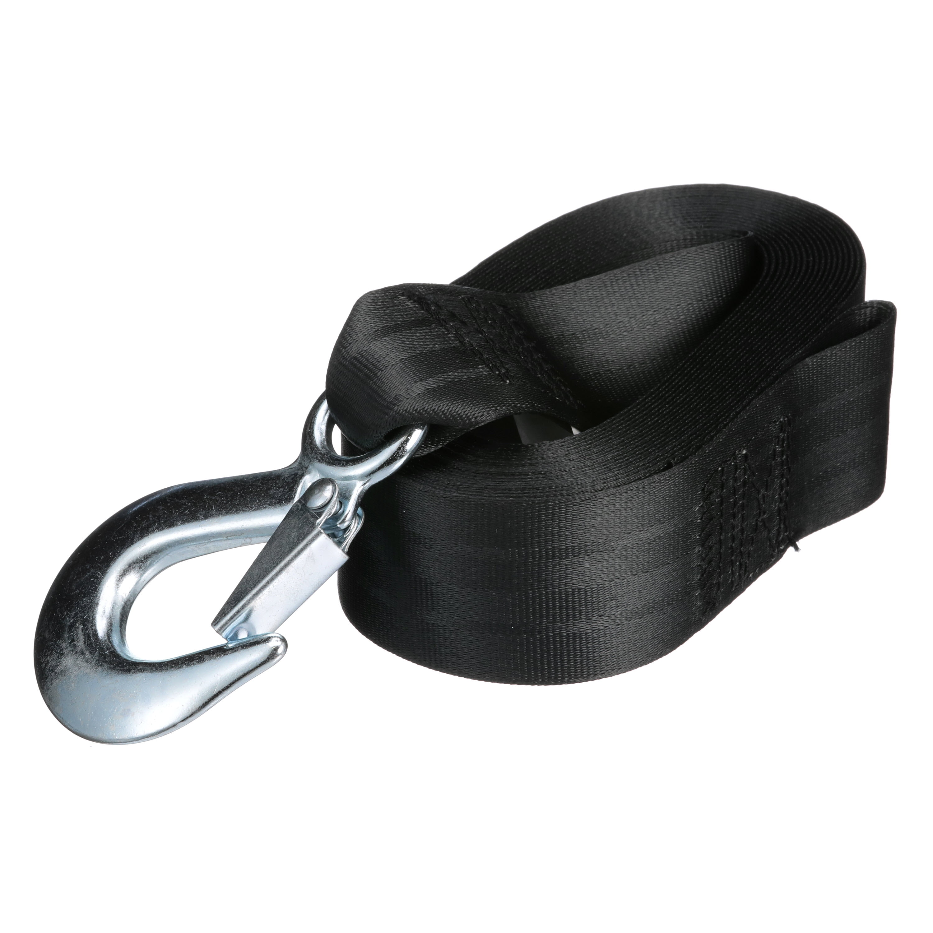 2 x 20 ft. 1320 lbs Black Winch Strap