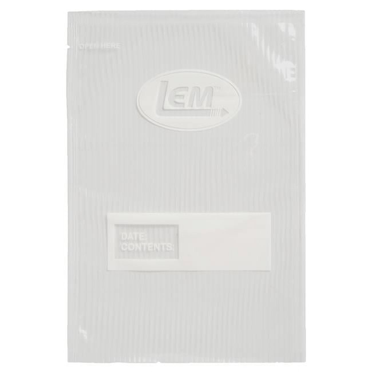 Picture of LEM Products 6014052 1 qt. MaxVac Vacuum Freezer Bags, Clear - Pack of 44